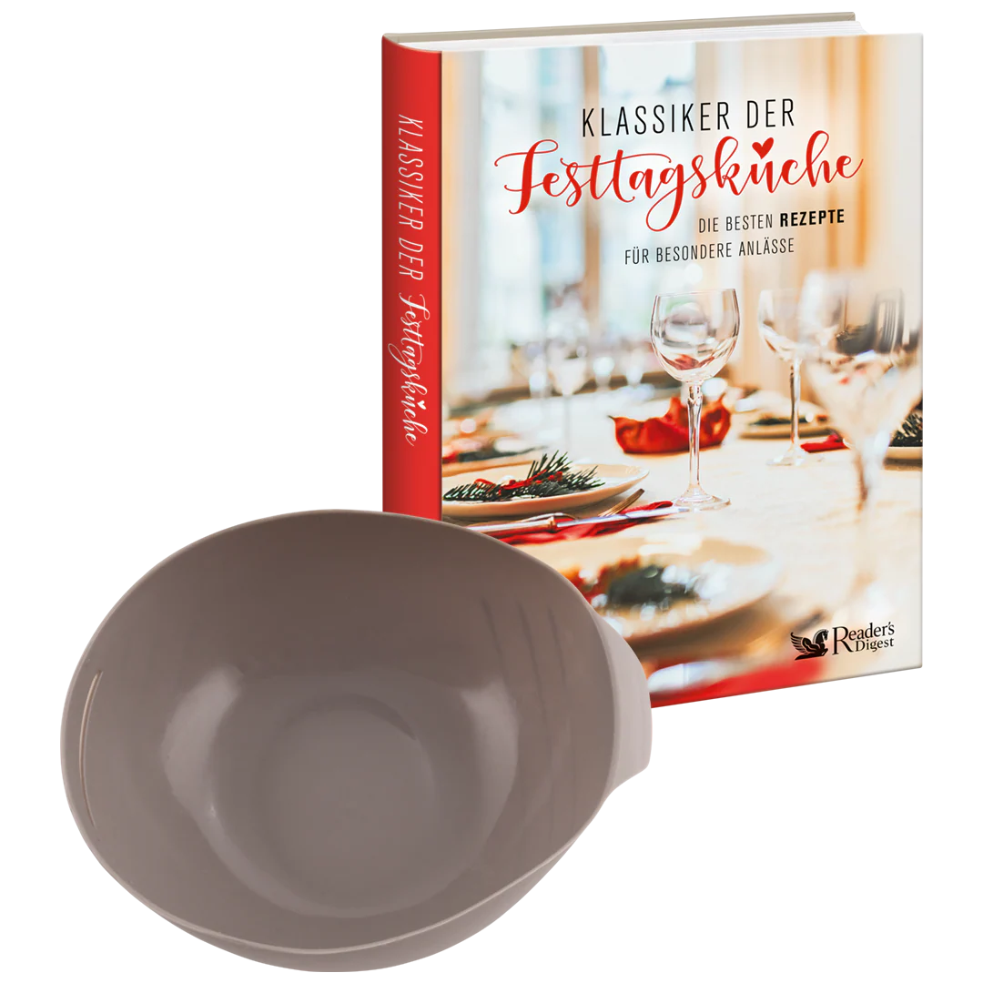 Festtagsküche - Set aus Buch und Silikonschüssel