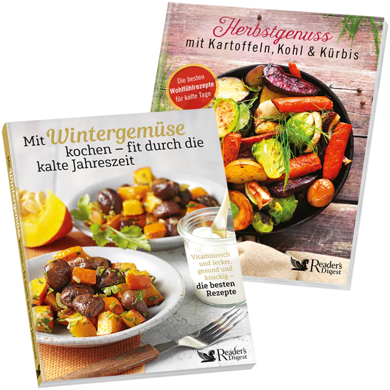 2er-Kochbuch-Set: Herbstgenuss mit Kartoffeln, Kohl & Kürbis + Mit Wintergemüse kochen