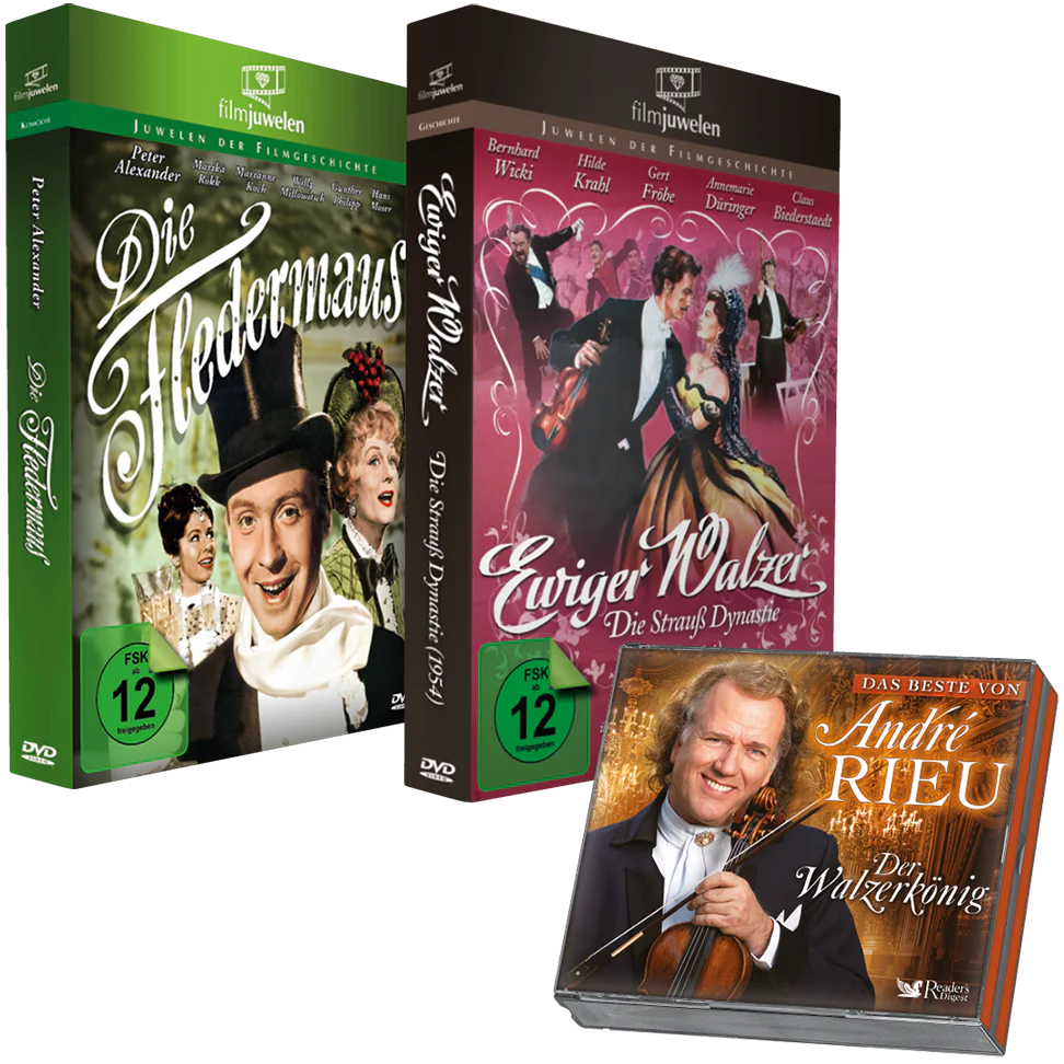 Johann Strauss: Ewiger Walzer / Die Fledermaus + Der Walzerkönig - Das Beste von André Rieu