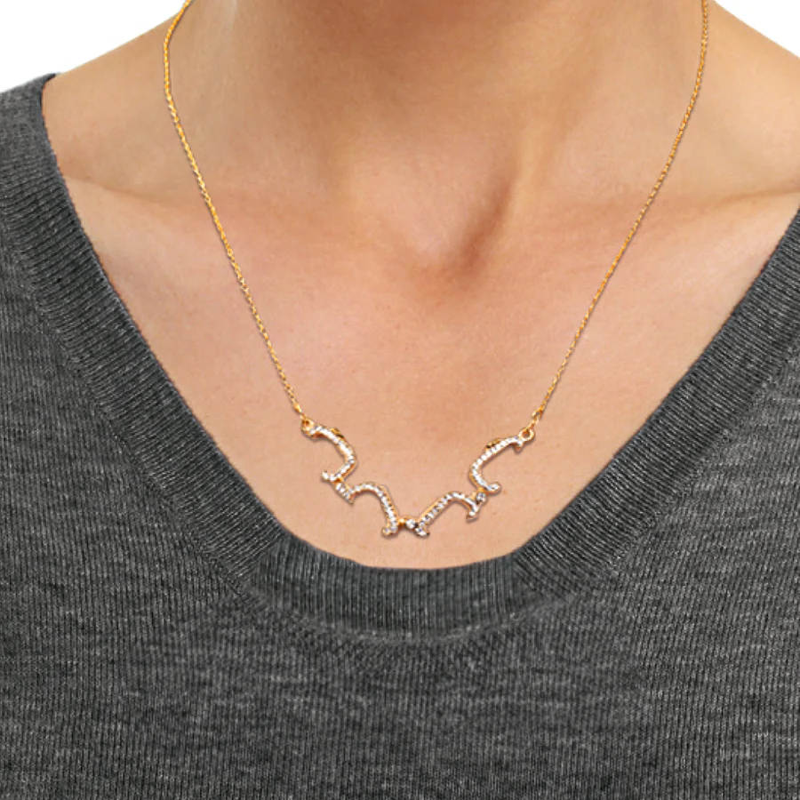 Kette mit Kristall-Kreuzanhänger - Image 3