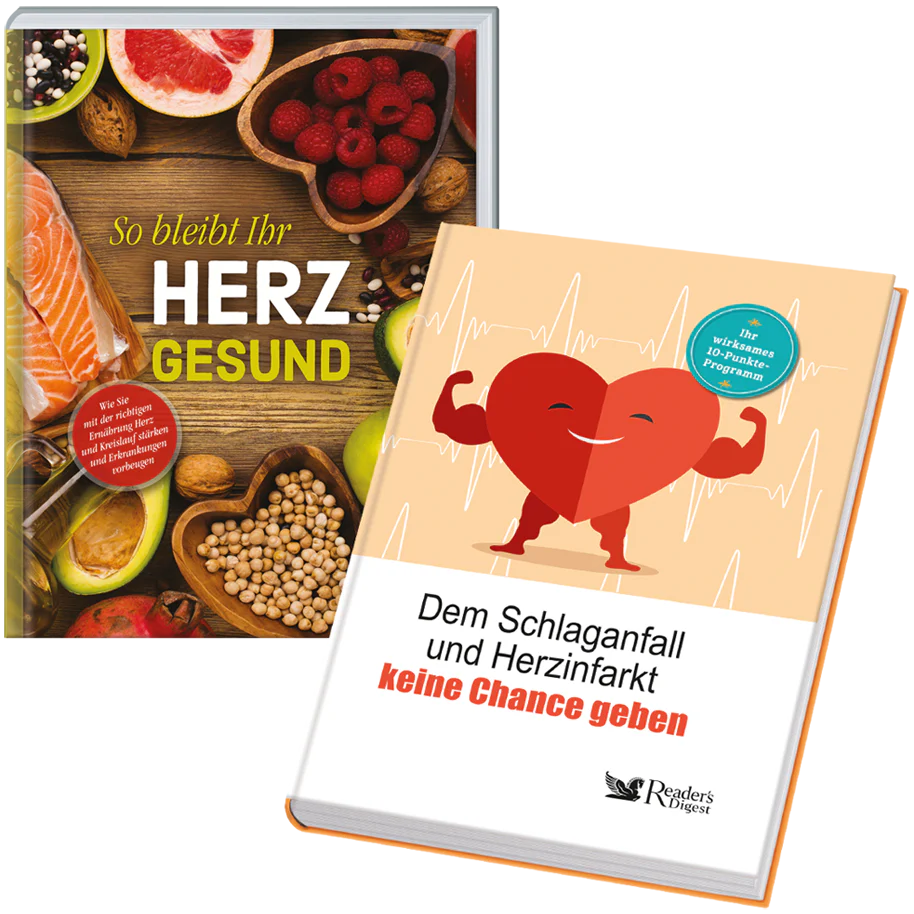 Ratgeber-Set: Dem Schlaganfall und Herzinfarkt keine Chance geben + So bleibt Ihr Herz gesund