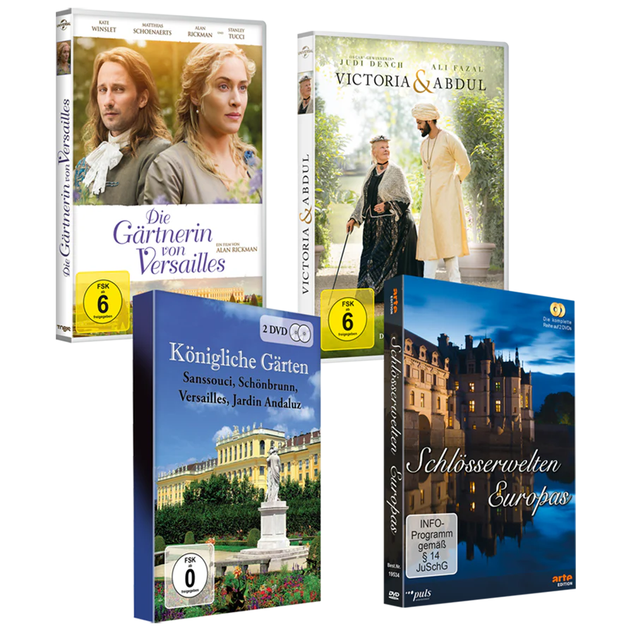 Die Gärtnerin von Versailles / Victoria & Abdul / Königliche Gärten / Schlösserwelten Europas