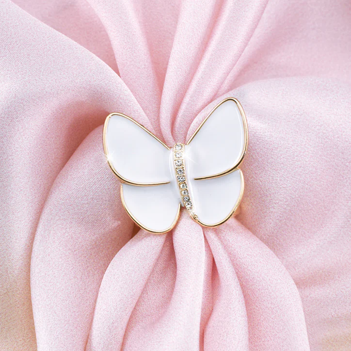 Seidenschal »Schmetterling« mit Schalring - Image 5