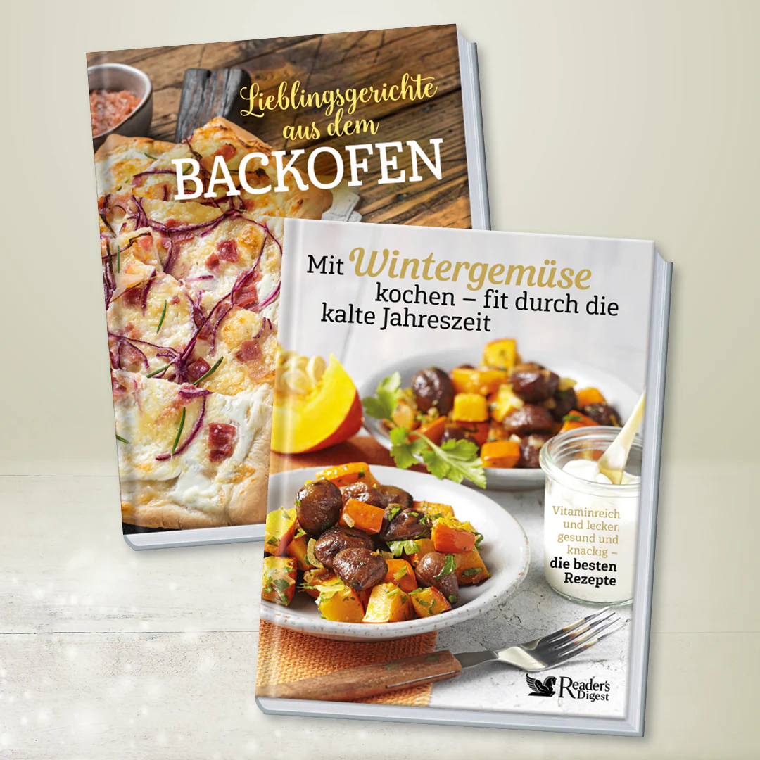 Kochbücher-2er-Set: Lieblingsgerichte aus dem Backofen + Mit Wintergemüse kochen