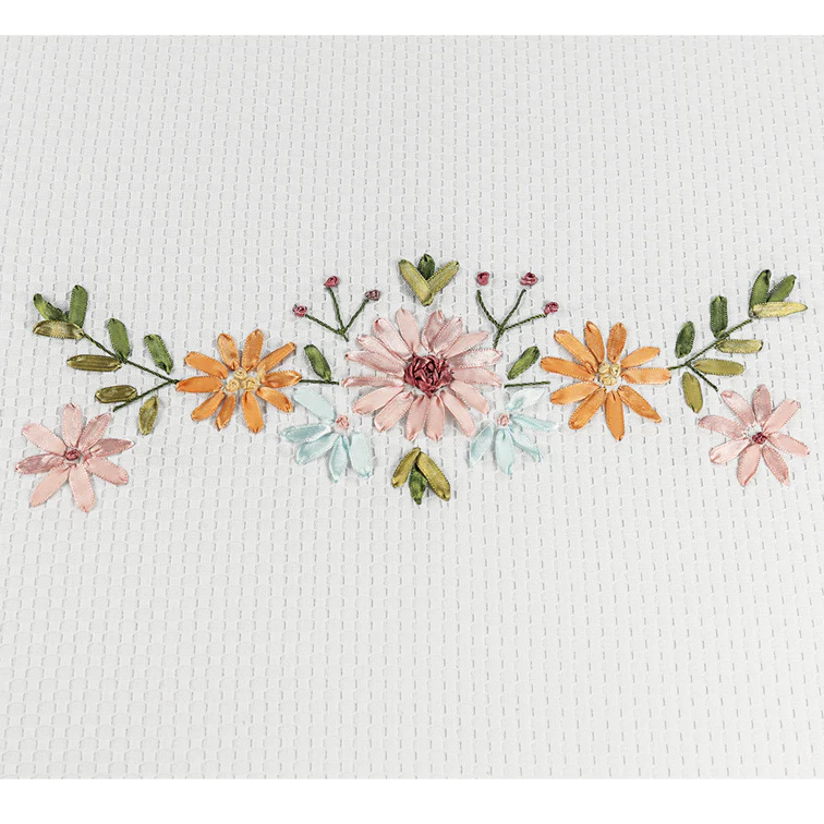 Tischdecke und Servietten mit Blumenstickereien - Image 6