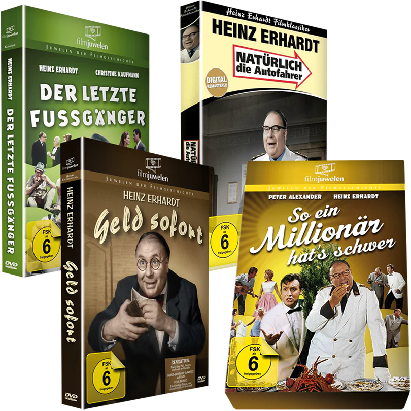 Heinz Erhardt: Der letzte Fußgänger / Natürlich die Autofahrer / Geld sofort / So ein Millionär hat's schwer